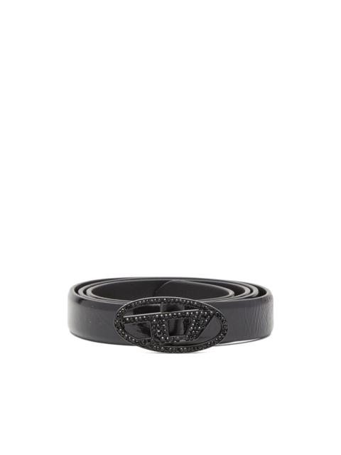 Diesel B-1dr Strass 20 logo-buckle belt