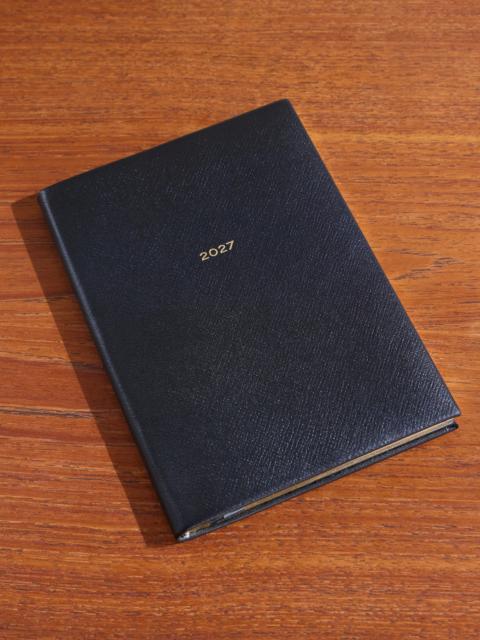 Smythson 2027 Soho Panama Cross-Grain Leather Diary