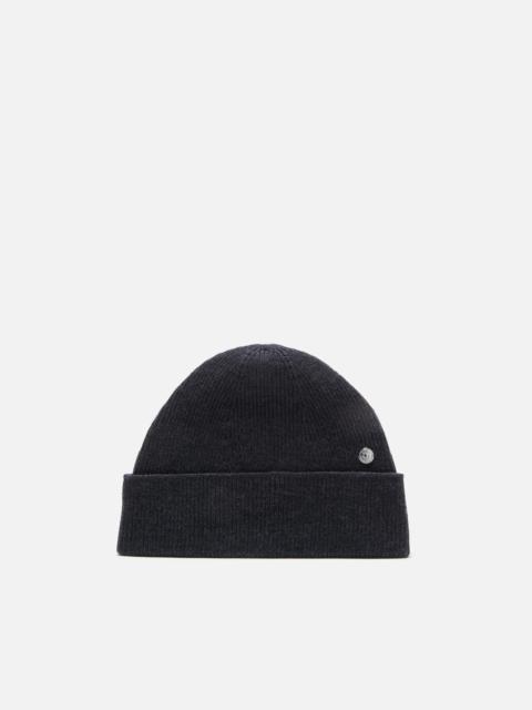 Acne Studios Wool beanie with rivet - Dark Navy Melange