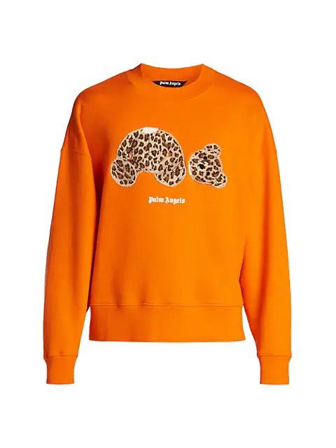 Palm Angels Leopard Bear Crewneck Sweatshirt