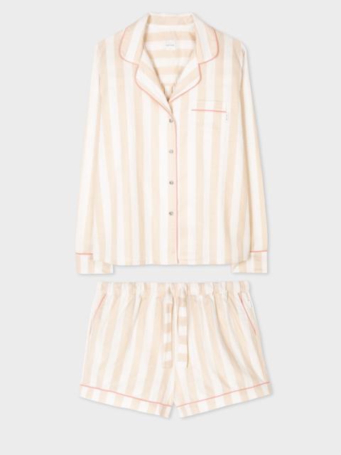 Paul Smith Stripe Pyjama Shorts Set