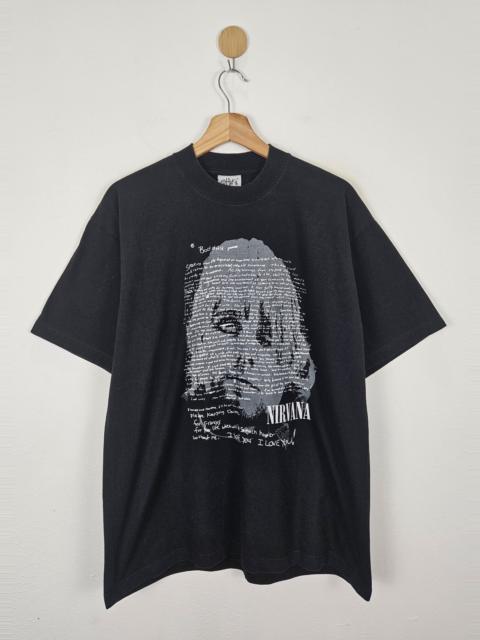 Other brands Band Tees × Vintage - Vintage Kurt Cobain Nirvana Note Boodah shirt