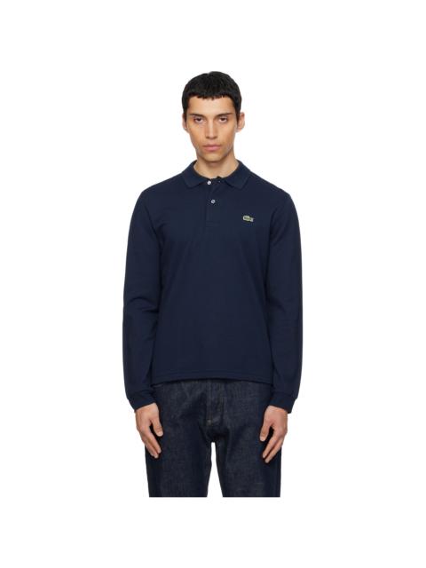 LACOSTE Navy Classic Fit Long Sleeve L.12.12 Polo