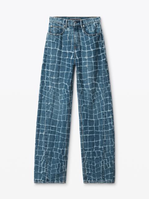 Alexander Wang laser-distressed denim jeans