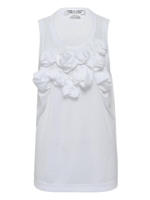 Comme des Garçons Comme des Garçons appliqué-detail tank top