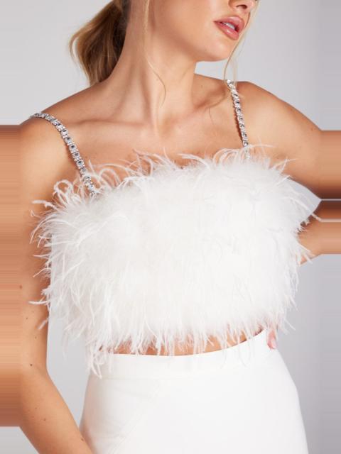 NADINE MERABI Kara White Top