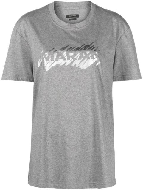 Isabel Marant logo-print organic-cotton T-shirt