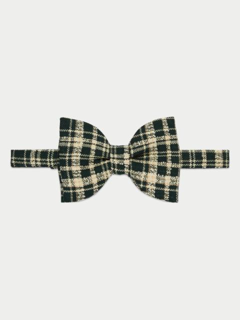 GUCCI Gucci HA HA HA check bow tie
