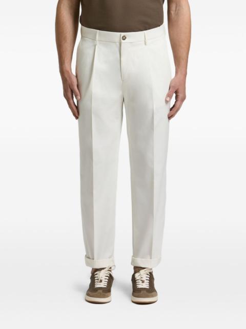 PESERICO pleated turn-up trousers