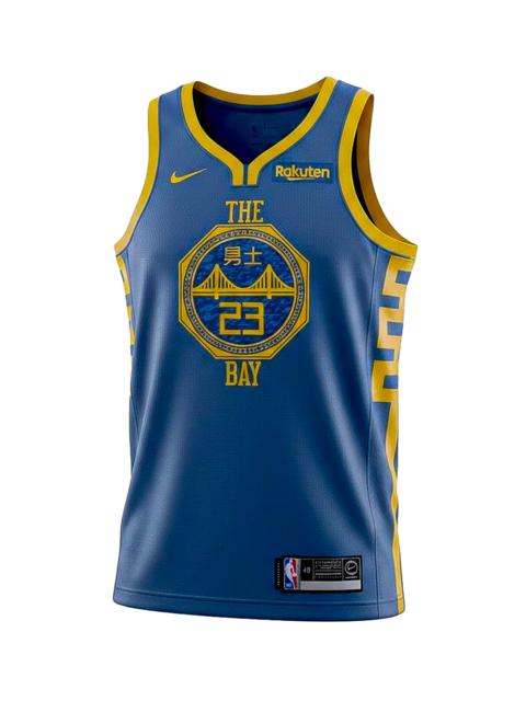 Nike NBA GS Warriors DRAYMOND GREEN "CNY" Swingman Jersey "Blue/Black" AJ4610 427