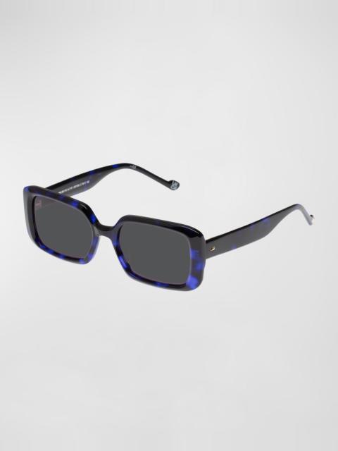 Le Specs Pre-Bio-Tic Plastic Rectangle Sunglasses