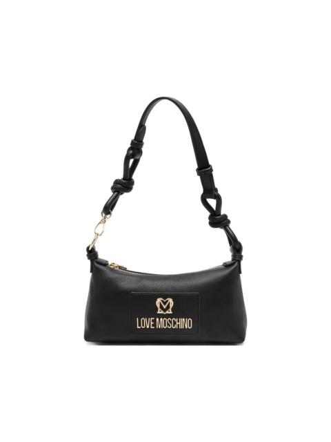 Moschino logo-plaque shoulder bag