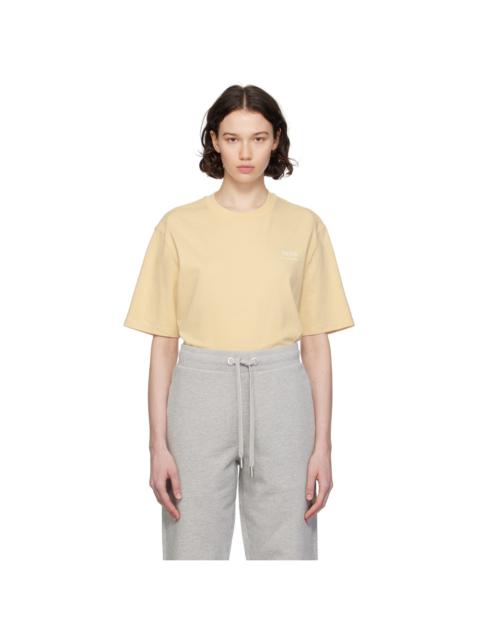 AMI Paris Yellow Bonded T-Shirt