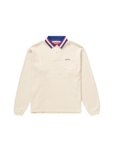 Supreme Supreme Thermal L/S Polo Natural