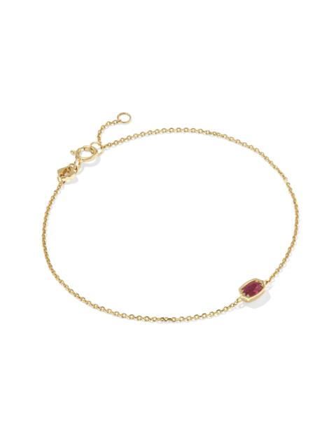 KENDRA SCOTT Marisa 14k Yellow Gold July Oval Solitaire Bracelet