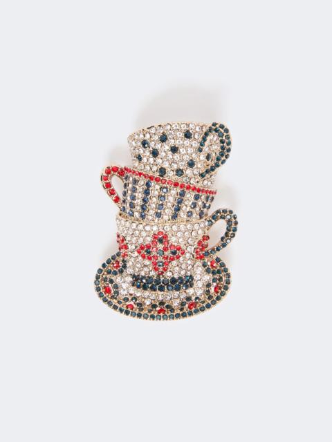 WEEKEND Max Mara FALLA Rhinestone brooch - SILVER