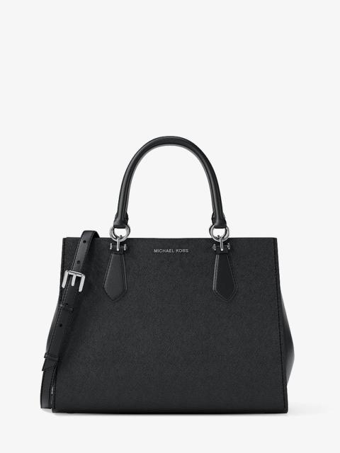 MICHAEL KORS Marilyn Medium Saffiano Leather Satchel