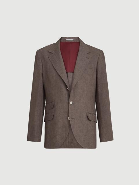 Brunello Cucinelli Délavé linen deconstructed Cavallo blazer