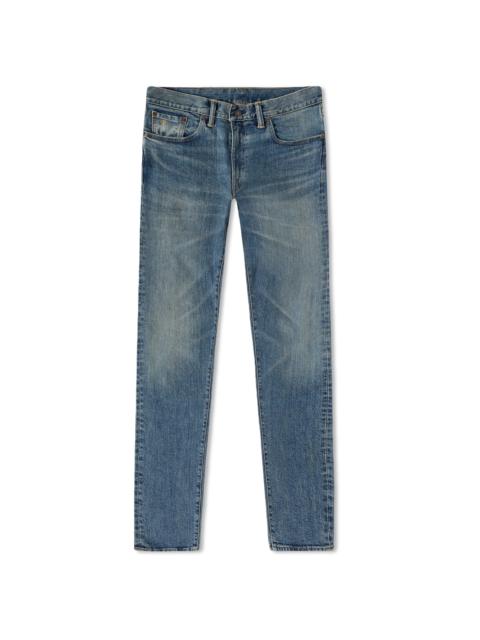 RRL Slim Narrw Zip Full Length Slim Jean