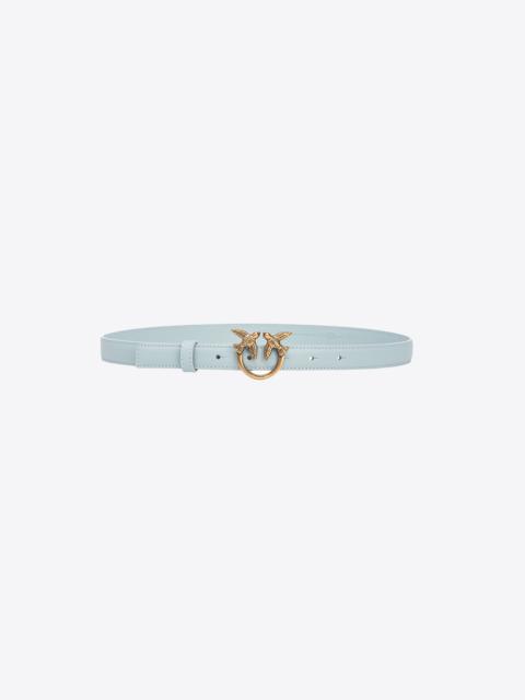 PINKO LOVE BIRDS THIN LEATHER BELT 2CM