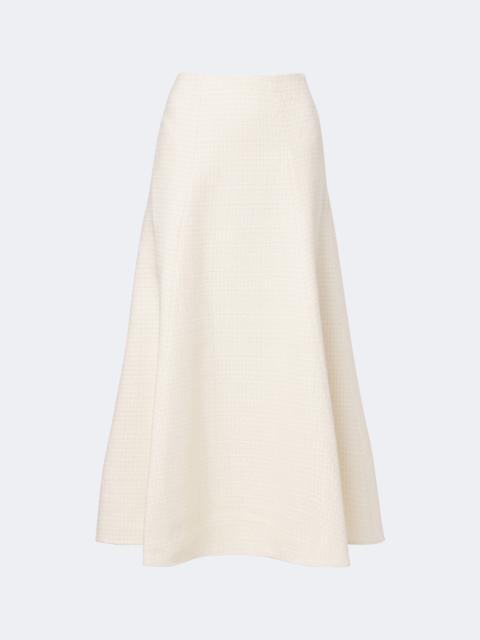 ROLAND MOURET Bouclé midi skirt