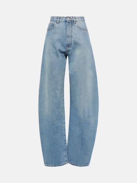 Alaïa High-rise barrel-leg jeans