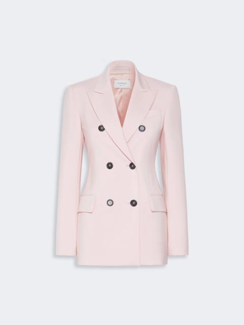Sportmax ADAMO Double-breasted natural stretch wool blazer - ANTIQUE ROSE