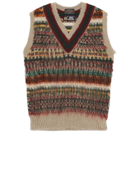 Beams Plus  Gim Cricket Fair Isle Vest British Wool 5g