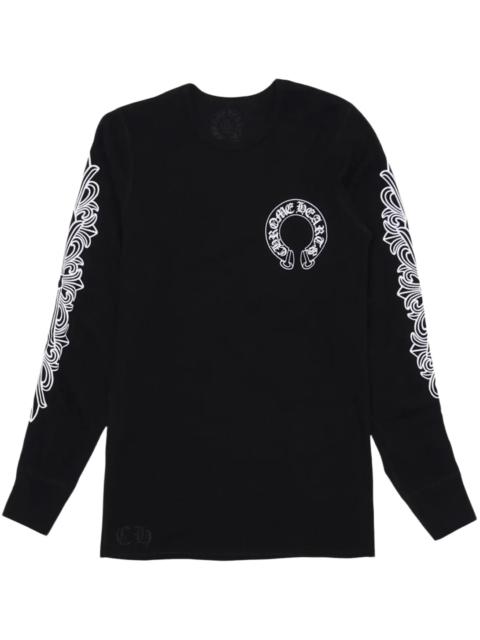 Chrome Hearts Horseshoe Thermal Waffle T-shirt "Black" CHRM1510