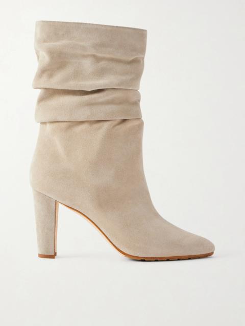 Manolo Blahnik Calassohi 90 Suede Knee Boots