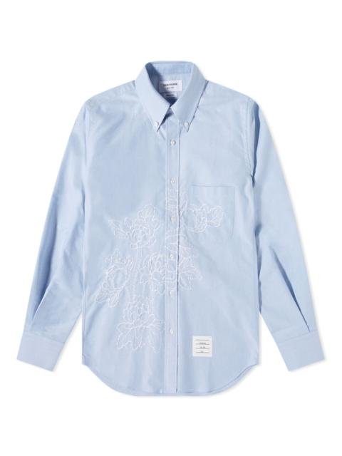 Thom Browne Thom Browne Floral Stitch Oxford Shirt
