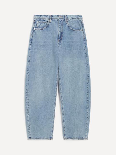 FRAME Low-Slung Barrel Jeans in Dollhouse