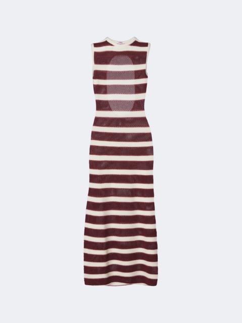 ERES Régulière striped cotton-blend midi dress