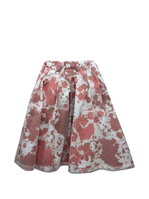 Comme Des Garçons paint-splatter skirt