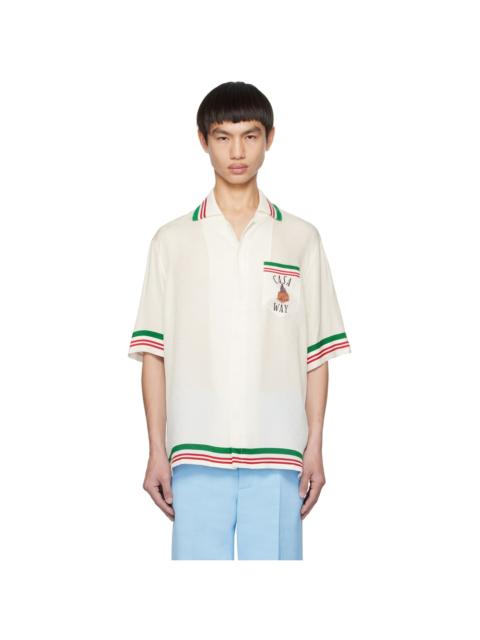 CASABLANCA White 'Casa Way' Shirt