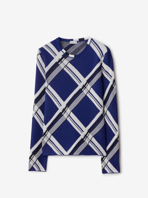 Burberry Check Silk Sweater