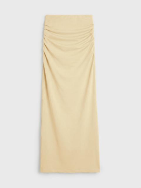 TOTEME Draped jersey skirt buttercup