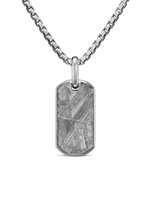 DAVID YURMAN Men's Chevron Tag in Sterling Silver - Meteorite