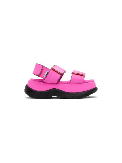 SUNNEI SSENSE Exclusive Pink Low Platform Sandals