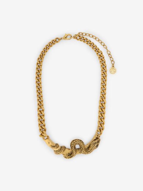 Roberto Cavalli Serpentine Gold Necklace