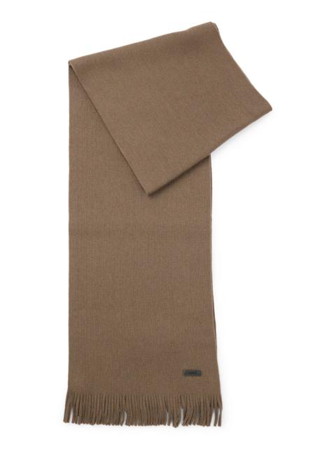 BOSS RASCHEL-KNIT SCARF IN MERINO WOOL