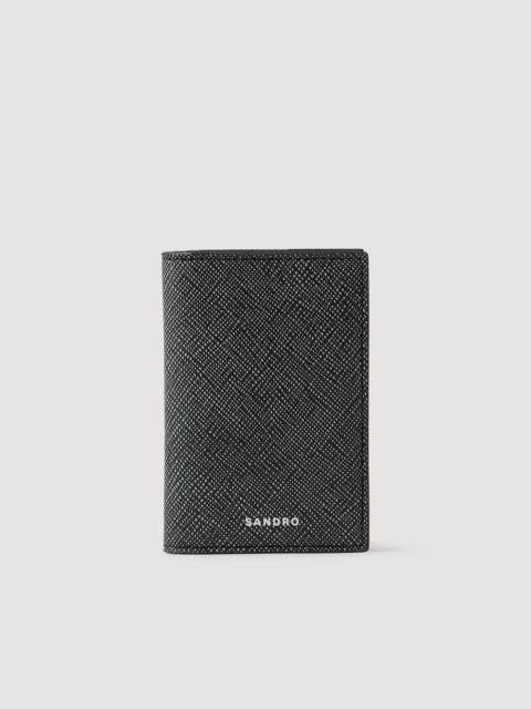 Sandro RECONSTITUTED LEATHER LEATHER WALLET
