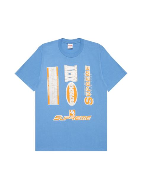 Supreme Multi Logos Tee 'Dusty Light Royal'