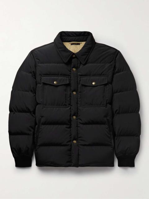 Quilted Shell Down Shirt Jacket