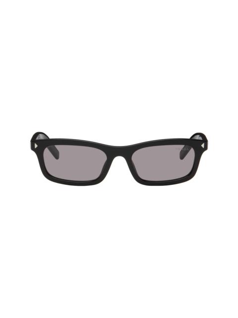 Prada Black Iconic Metal Plaque Sunglasses