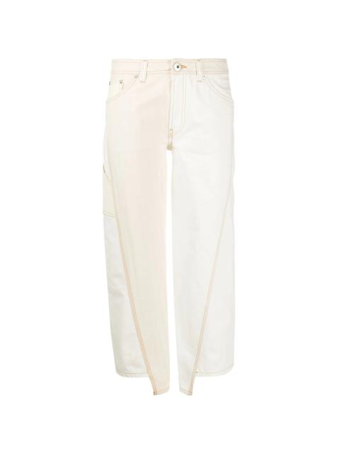 Lanvin panelled cropped trousers