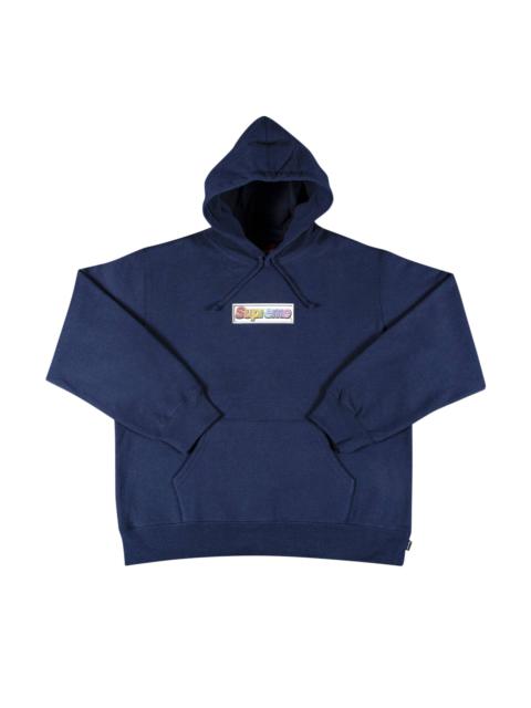 Supreme Bling Box Logo Hooded Sweatshirt 'Navy'
