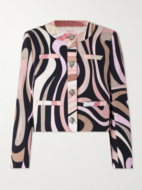 PUCCI Printed Cotton-blend Gabardine Jacket