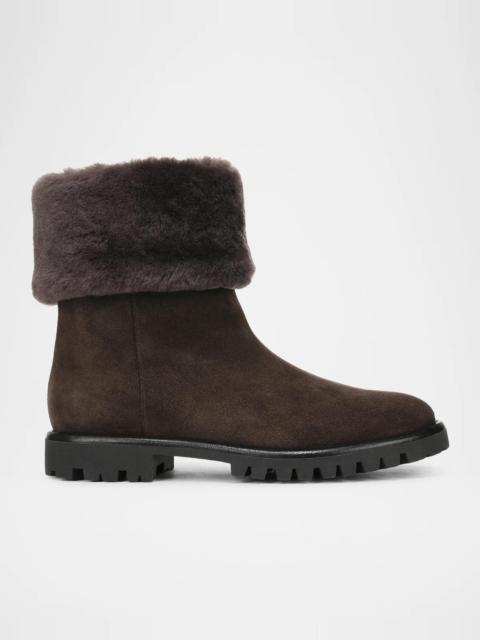 Vince Cameron Shearling-Lined Suede Boots