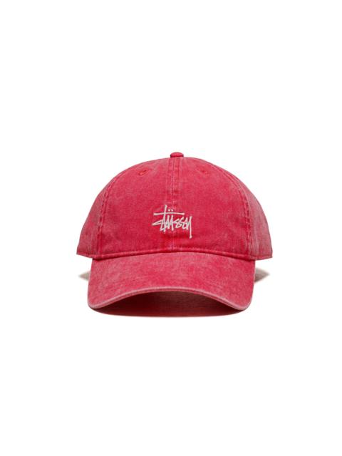 Stüssy Stüssy Basic Stüssy Cap Washed Deep Rouge